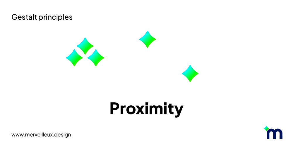 Gestalt Psychology Law of Proximity in UX Design